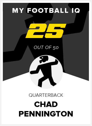 Chad Pennington Wonderlic Score