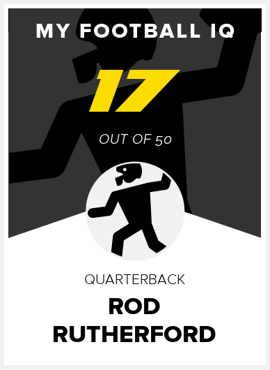 Rod Rutherford Wonderlic Score