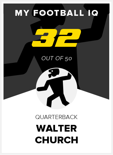 Walter Church Wonderlic Score