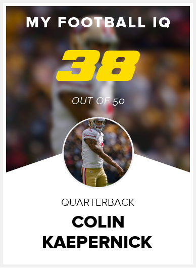 Colin Kaepernick Wonderlic Score