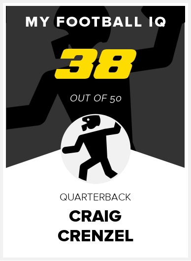 Craig Crenzel Wonderlic Score