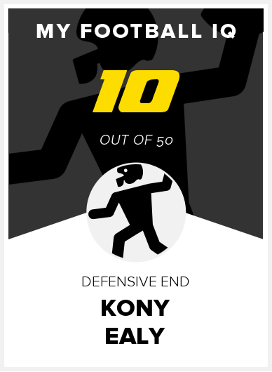 Kony Ealy Wonderlic Score